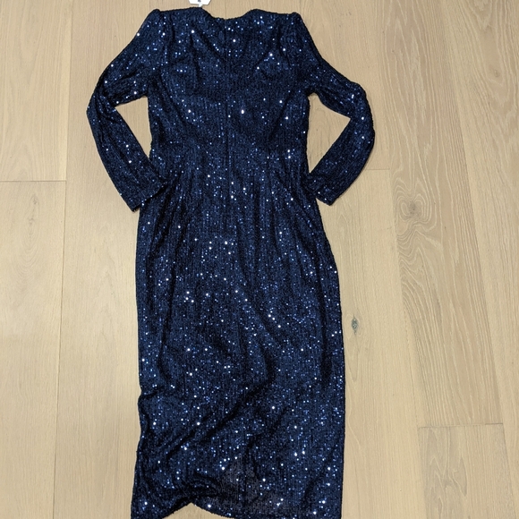 Ivy City navy sequin dress - Picture 5 of 7